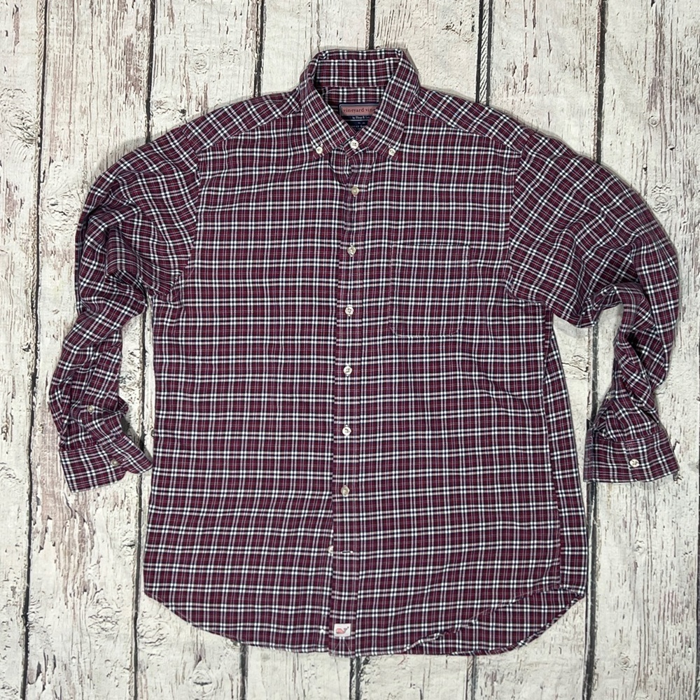Vineyard Vines Murray Shirt Plaid Button Down Shirt Mens Long Sleeve